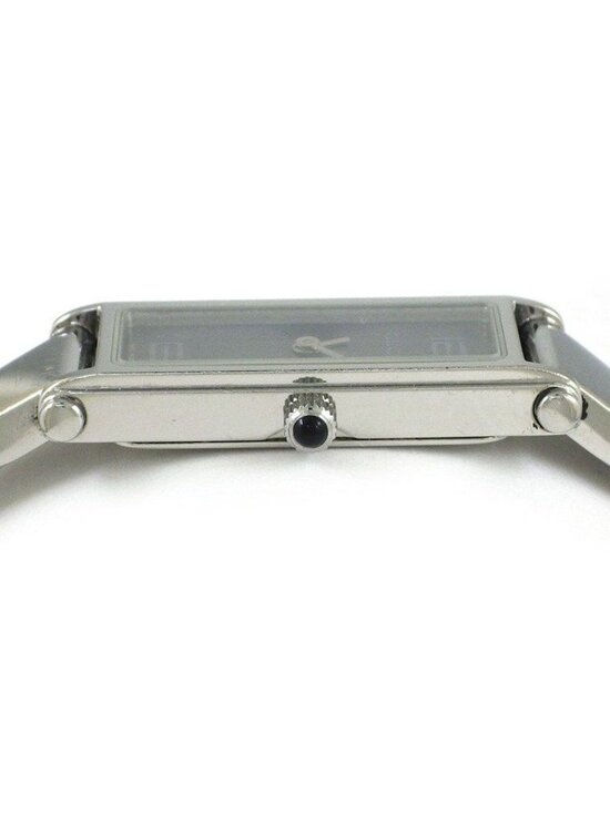 Gucci Watch Bangle Rectangular Sunray Silver Dial SS Quartz Analog main image 8